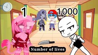 |Number of lives|meme|Sarv x Ruv|FNF|Gacha Club