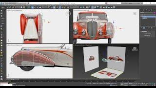 3Dsmax Tutorials, Learn 3D Modeling a Vintage Car ( Delahaye 1937) from Scratch in 3dsmax ( Part 1)