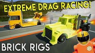 ULTIMATE DRAG RACE CHALLENGE! - Brick Rigs Multiplayer Gameplay Challenge & Creations