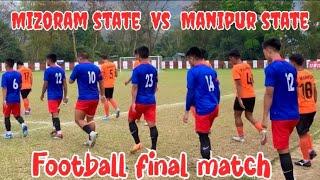 North East Olympic football final match || Manipur vs Mizoram at Chumukedima NAPTC