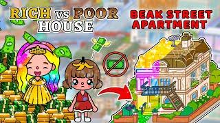 Aesthetic Beak Street Apartment  Rich vs Poor House  Toca Boca House Ideas Toca Life World