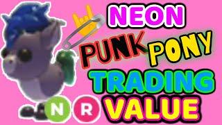 NEON Punk Pony Trading Values in Adopt Me! #neonpunkpony #adoptmetrades