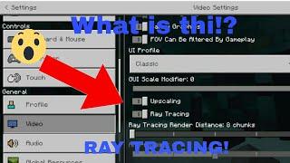 MCPE-NEW FEATURE RAY TRACING 1.18 - 1.19+