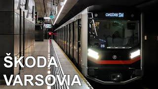 Warsaw Metro - Skoda Varsovia - New Futuristic Train Discovery (2023) (4K)
