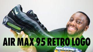 Nike Air Max 95 Retro Logo Black Volt On Foot Sneaker Review QuickSchopes 744 Schopes CV1635 002