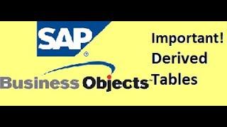 SAP BO Interview Questions: Derived Tables Part-I