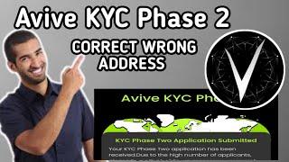 Avive KYC Phase 2 Guide: How to Change or Correct Avive Withdrawal Wallet Address