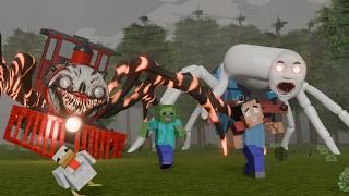 Choo Choo Charles & Cursed Thomas Apocalypse - Minecraft Animation