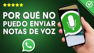 ¿Por qué no puedo enviar notas de voz en WHATSAPP y cómo arreglar este problema?