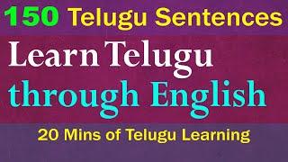 150 Telugu Sentences - Learn Telugu through English