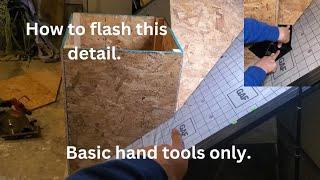 How To: Flashing For Chimney With Cricket. Basic Hand Tools Only.