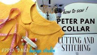 How To Sew Peter Pan Collar Cutting And Stitching Easy  Sewing Techniques For Beginners