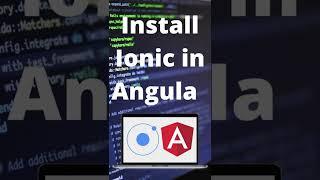 #shorts Install ionic in angular