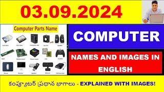 Parts of a Computer Explained | Computer Parts Names Explained with Images | కంప్యూటర్ ముఖ్య భాగాలు