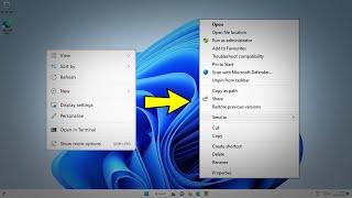 Remove "Show More Options" in  Windows 11 Right Click Mouse | Enable Old right click Context Menu ️