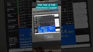 Pim Test of 5G 5dB Directional Coupler - 698-4000MHz #telecom #products #5g #trending #makeinindia