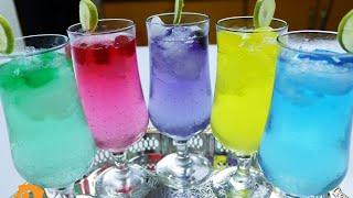 RAINBOW LEMONADE BY YUMMY BITES (Mesmerise your guests with these colourful lemonade)