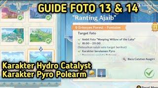 (END- Foto 13 & 14) Event Foto Bagai Lukisan - Character Hydro Catalyst & Pyro Polearm | Genshin 4.8