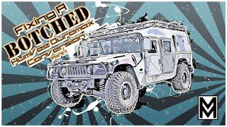 Fixing a BOTCHED humvee Duramax Swap ( Duramax Humvee )