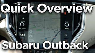 2024 Subaru Outback Infotainment Display Overview