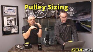 Pulley Size Comparison | 034Motorsport FAQ