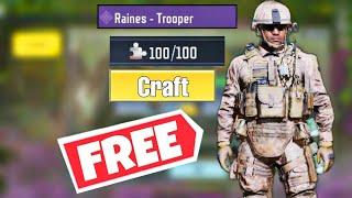 HOW TO GET/UNLOCK RAINES TROOPER FAST IN COD MOBILE SEASON 5 FREE RAINES TROOPER SHARDS FAST CODM