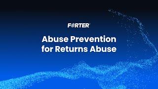 Abuse Prevention Demo - Returns | Forter