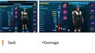 Tank versus Damage/Heals in SWTOR