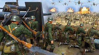 Largest D-DAY Beach Defense EVER! (1,000+ US Soldiers) - Gates of Hell: WW2 Mod