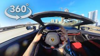 360 VR | Lamborghini Spyder in Miami