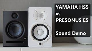 Yamaha HS5 vs Presonus Eris E5  || Sound Demo