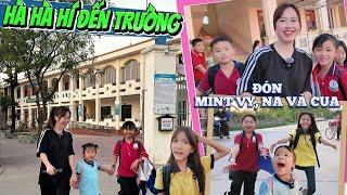 Một Buổi Đến Trường Đón Em Mint Vy Và Các Thành Viên Trong Team Của Mẹ Hà Hà Hí