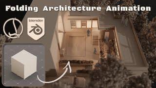 Folding Cube Into Architecture Model - Blender Animation (Update: File Included)