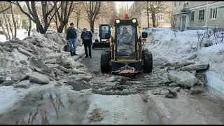 Скрепер скалыватель льда на мини погрузчик ант 1000 от Титан Решения