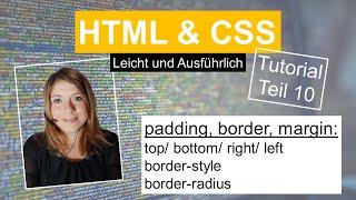 CSS Padding, Border, Margin, HTML Tutorial deutsch Teil 10