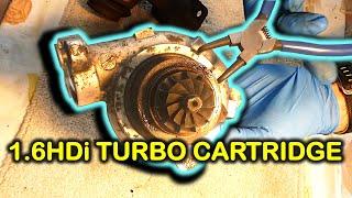 How to replace the turbo cartridge in 1.6HDi/TDCi engines (90bhp)