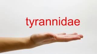 How to Pronounce tyrannidae - American English