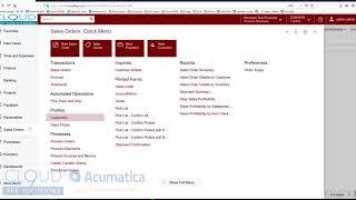 Acumatica - Customer, Vendor and Item Popup Notes