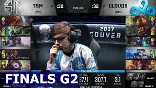 TSM vs Cloud 9 Game 2 | Grand Finals S7 NA LCS Spring 2017 | TSM vs C9 G2 1080p