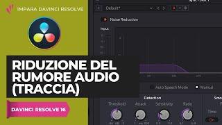 Riduzione del rumore audio su base traccia | Fairlight | Davinci Resolve ITA