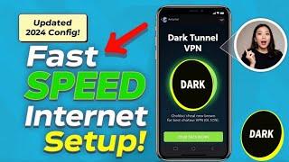 How to Import Slow DNS Config on Dark Tunnel VPN | Fast Speed Internet 2024!