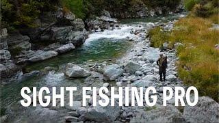 Sight fishing for trout with a pro fly guide | South Island, New Zealand