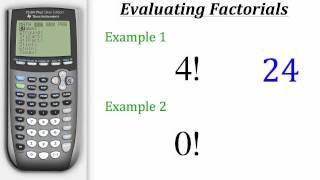 TI Calculator Tutorial: Factorials