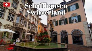  Schaffhausen, Switzerland - Walking Tour of Switzerland's Charming Historic Town (Subtitles)