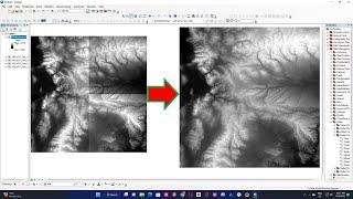 How to Mosaic multiple Raster datasets into a new raster dataset in ArcMap