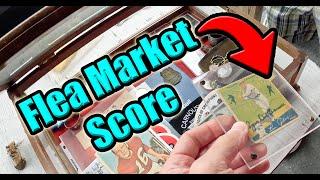 Flea Market Hunt for Vintage Sports Cards & Memorabilia #fleamarketfinds #sportscards #baseballcards