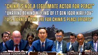 US Alleges China for abetting war In Ukraine Russia blames Ukraine for  killing of Gen Igor Kirillov