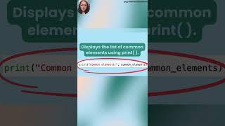 Python Interview Question Solved | Find Common Elements Between Two Lists  #python #interviewtips