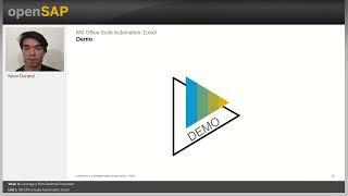 MS Office Suite Automation: Excel - W4U1 - Bot Building with SAP Intelligent RPA 2.0