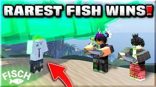 WHOEVER CATCHES THE RAREST FISH WINS! | ROBLOX FISCH